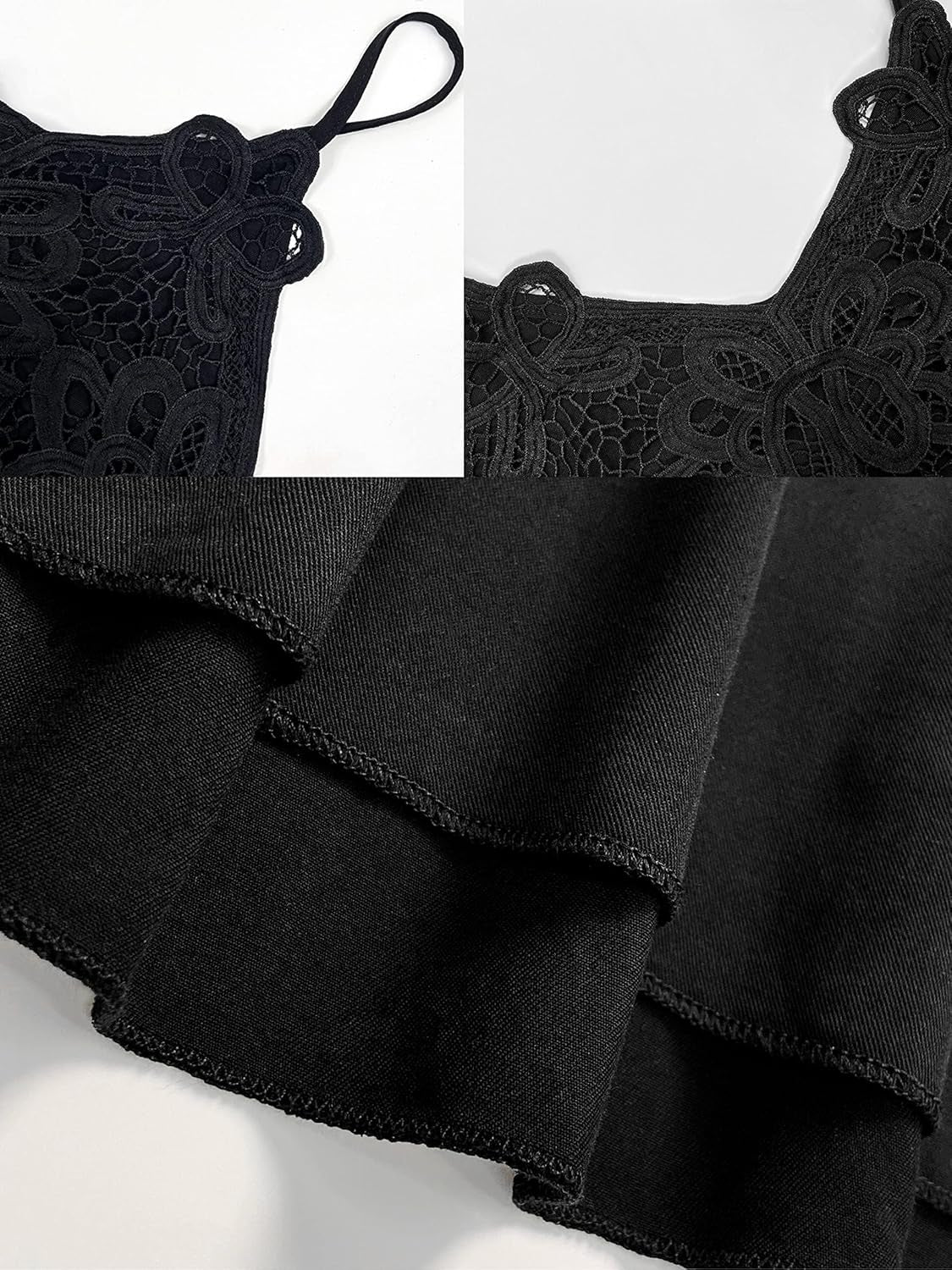 Women'S Beach Crochet Lace Maxi Dress Solid Color Summer Vacation Spaghetti Strap Long Dress 2026