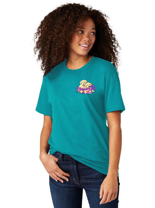 Womens T-Shirt Rescued by Love