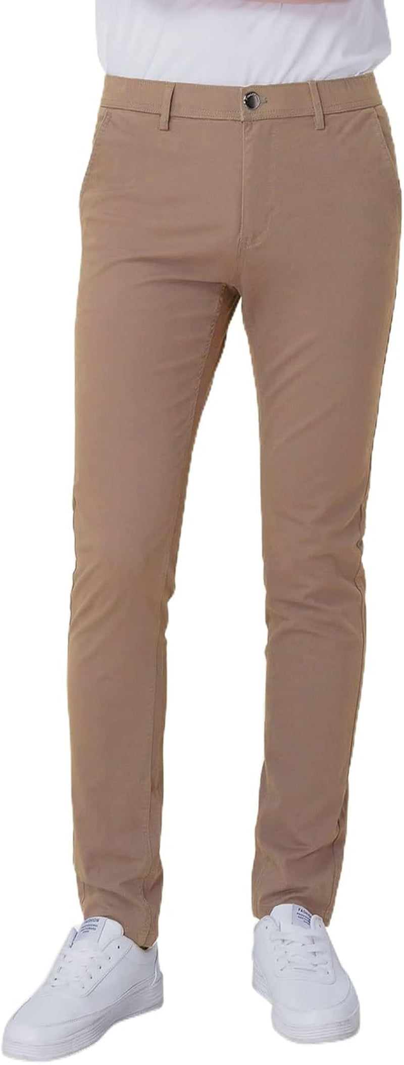 Men’S Skinny Khaki Pants Skinny Fit Chinos