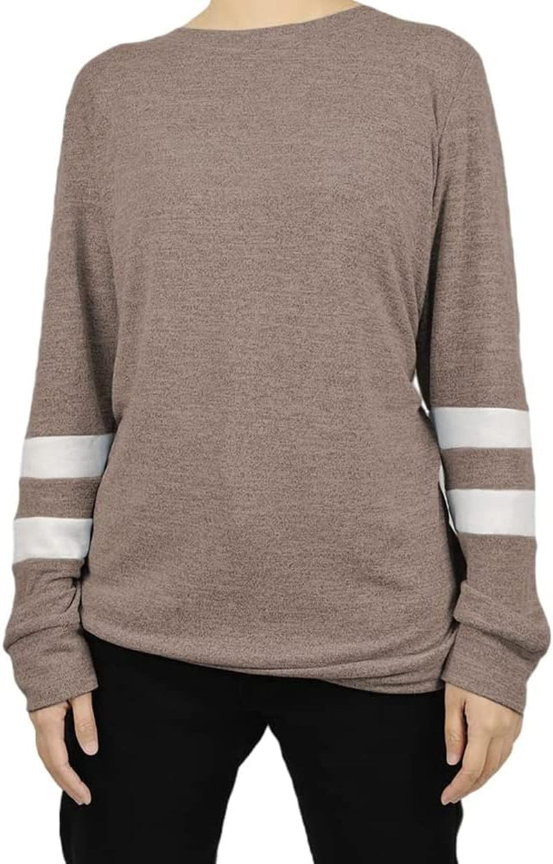 Women Casual Long Sleeve Sweatshirt Basic Pullover Shirts Tunic Oversized Fall Winter Tops Blouses