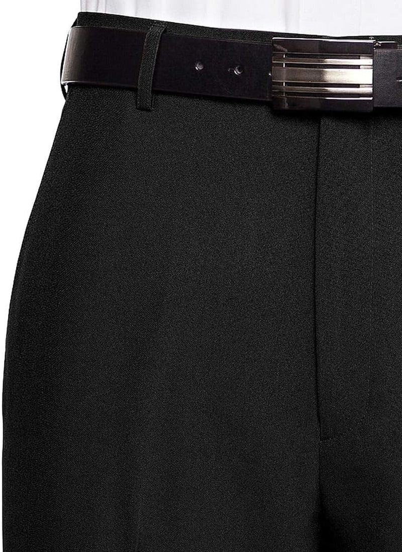 Mens Dress Pants Flat Front - Machine Washable Casual Pants Comfortable for Everyday Wear - Versatile Suit Pant for Work