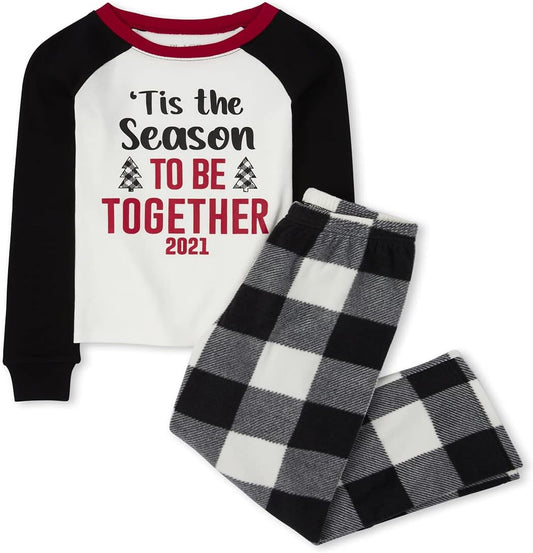Kids' 2 Piece Christmas Pajamas, Fleece