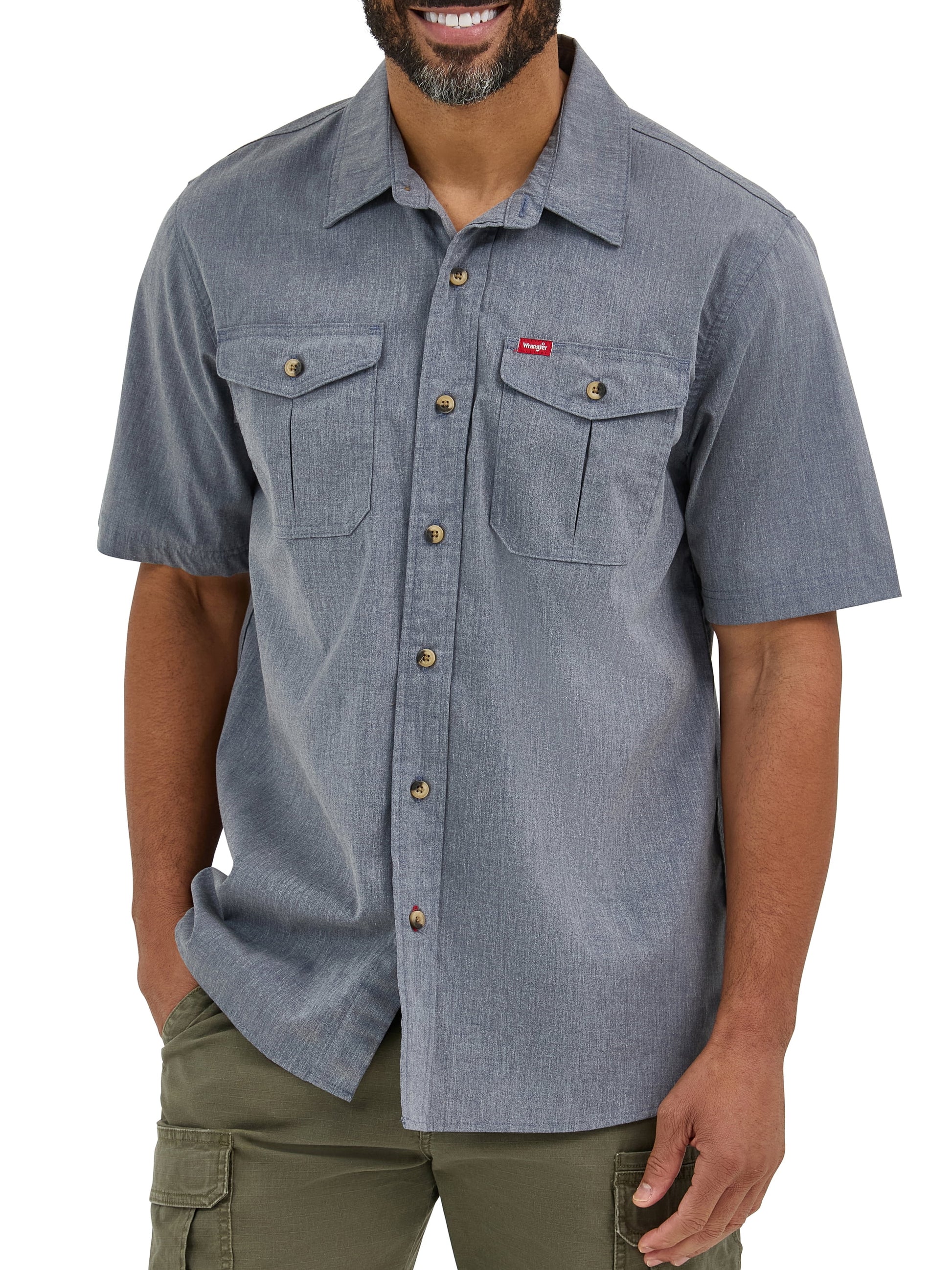 ® Men'S Relaxed Stretch Short Sleeve Shirt, Sizes S-5XL