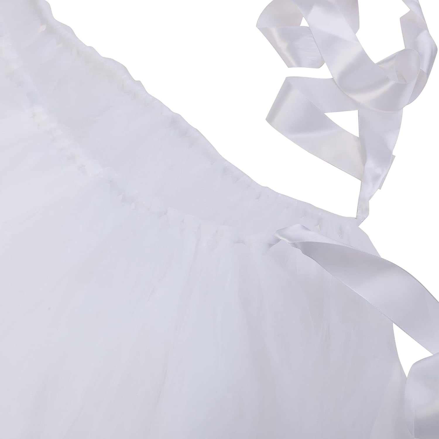 Women Floor Length Tulle Tutu Long Skirts High Tie Waist A-Line Fluffy Puff Maxi Half Dress Wedding Party Evening Dress