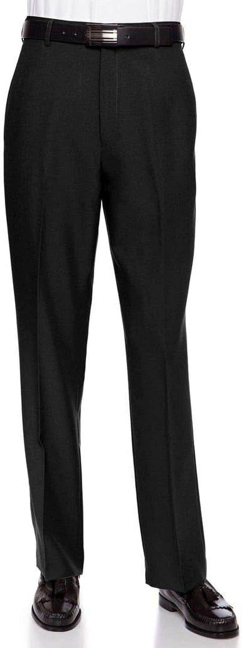 Mens Dress Pants Flat Front - Machine Washable Casual Pants Comfortable for Everyday Wear - Versatile Suit Pant for Work