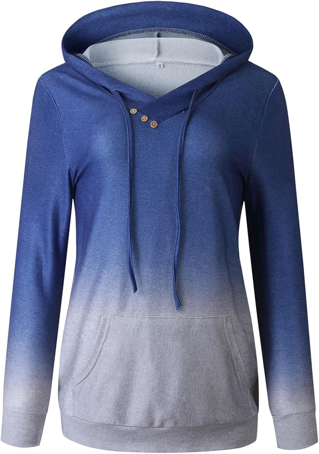 Women'S Fall Long Sleeves Hoodies Tops, Fashion Tie-Dye Print Loose Fit Sweatshirt Casual Loose Comfy Hooded Blouses