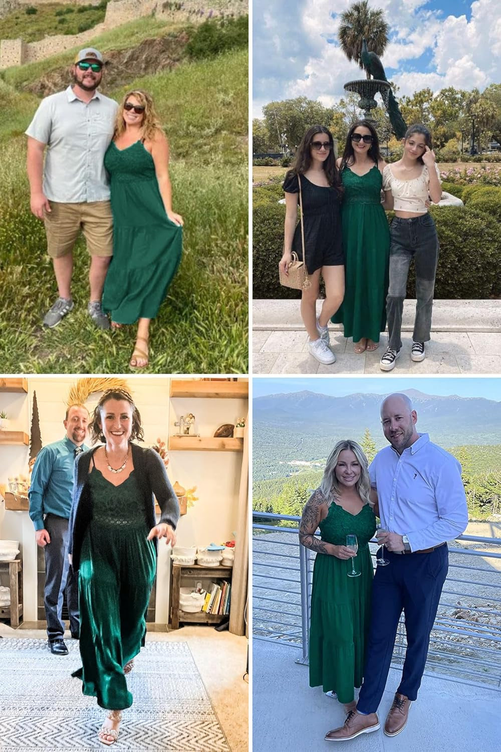 Women'S Beach Crochet Lace Maxi Dress Solid Color Summer Vacation Spaghetti Strap Long Dress 2026