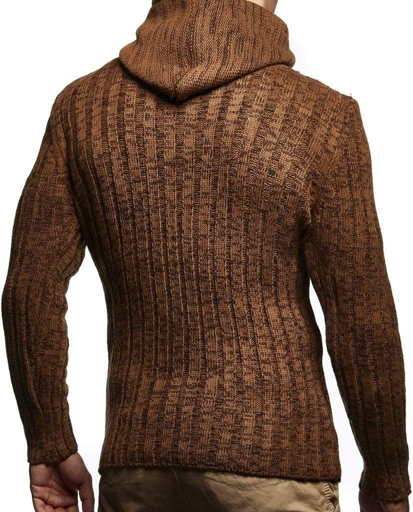 Slim Pullover Sweaters for Men with Hoodie - Men'S Knitted Sweater