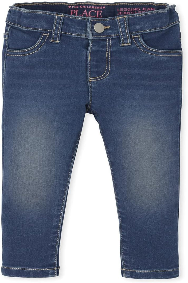 Baby Girls' and Toddler Super-Soft Stretch Denim Jeggings